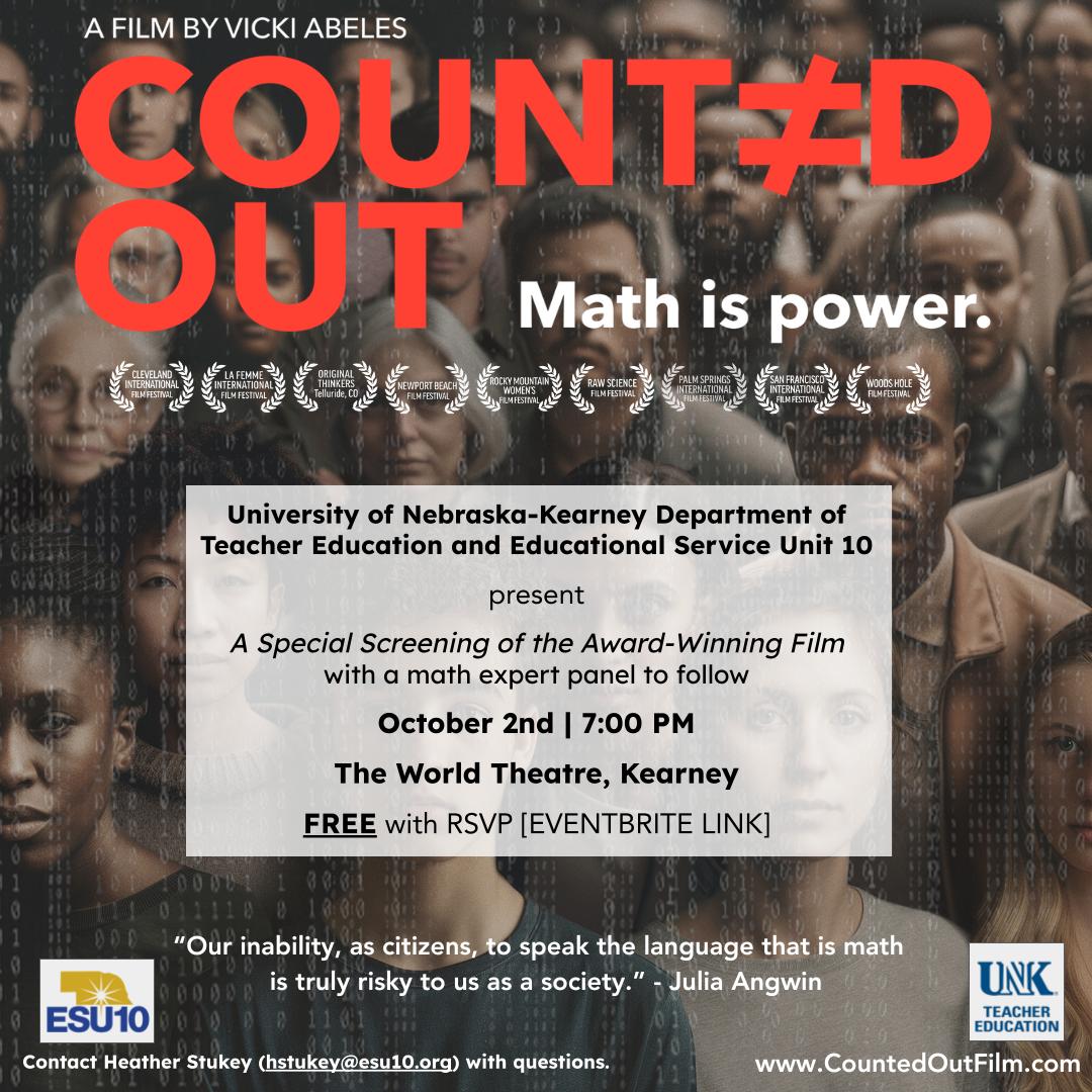 Counted Out Screening Announcement Flyer